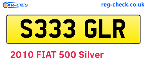 S333GLR are the vehicle registration plates.