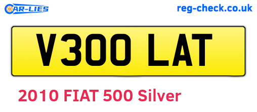 V300LAT are the vehicle registration plates.