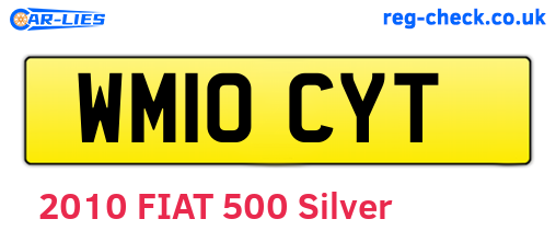 WM10CYT are the vehicle registration plates.