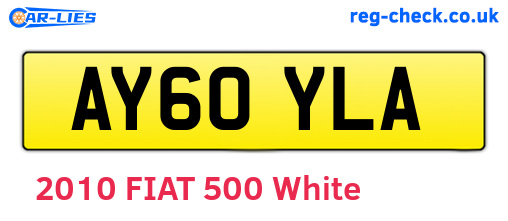 AY60YLA are the vehicle registration plates.