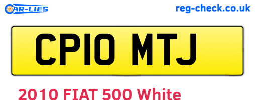 CP10MTJ are the vehicle registration plates.