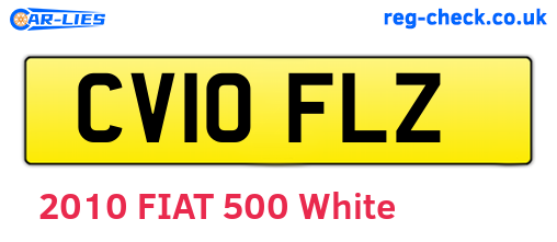 CV10FLZ are the vehicle registration plates.