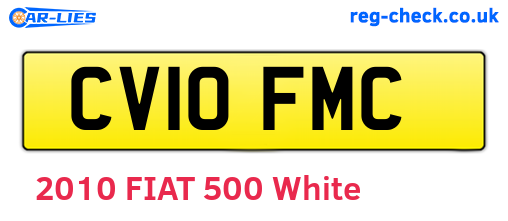 CV10FMC are the vehicle registration plates.