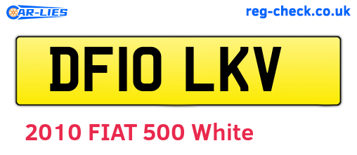 DF10LKV are the vehicle registration plates.