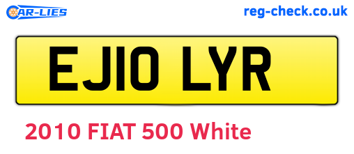 EJ10LYR are the vehicle registration plates.