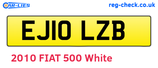 EJ10LZB are the vehicle registration plates.