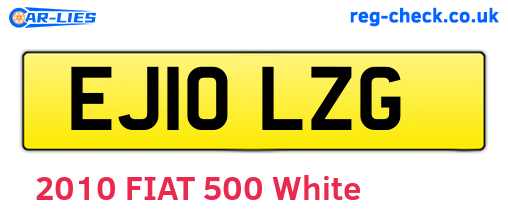 EJ10LZG are the vehicle registration plates.