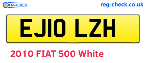 EJ10LZH are the vehicle registration plates.