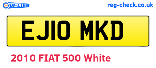 EJ10MKD are the vehicle registration plates.