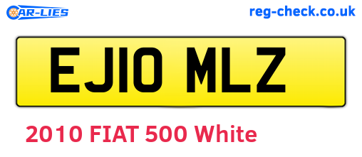EJ10MLZ are the vehicle registration plates.