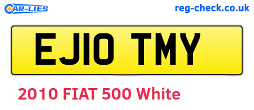 EJ10TMY are the vehicle registration plates.