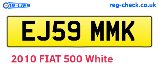 EJ59MMK are the vehicle registration plates.