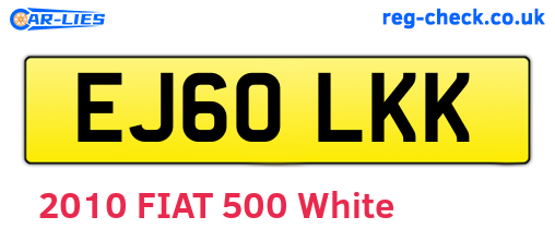 EJ60LKK are the vehicle registration plates.