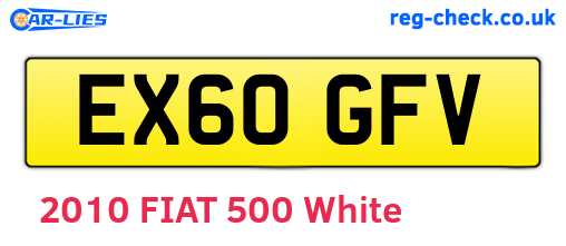 EX60GFV are the vehicle registration plates.