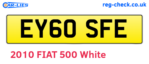 EY60SFE are the vehicle registration plates.