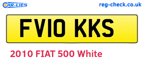 FV10KKS are the vehicle registration plates.