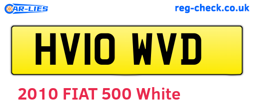 HV10WVD are the vehicle registration plates.
