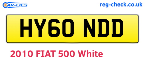 HY60NDD are the vehicle registration plates.