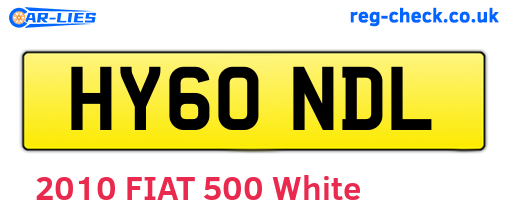 HY60NDL are the vehicle registration plates.