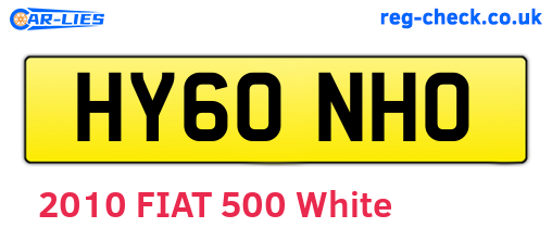 HY60NHO are the vehicle registration plates.