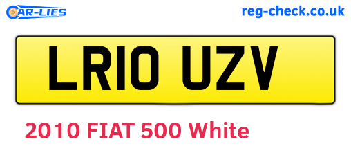 LR10UZV are the vehicle registration plates.