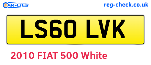 LS60LVK are the vehicle registration plates.