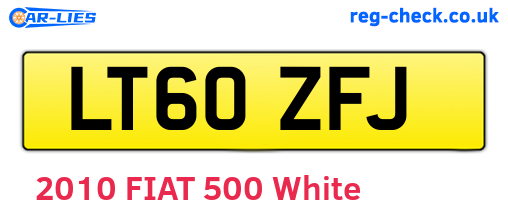 LT60ZFJ are the vehicle registration plates.