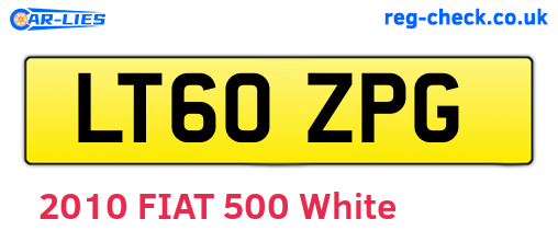 LT60ZPG are the vehicle registration plates.
