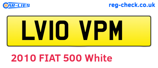 LV10VPM are the vehicle registration plates.