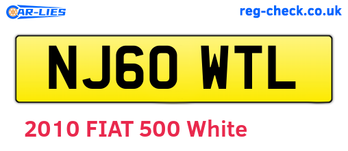 NJ60WTL are the vehicle registration plates.