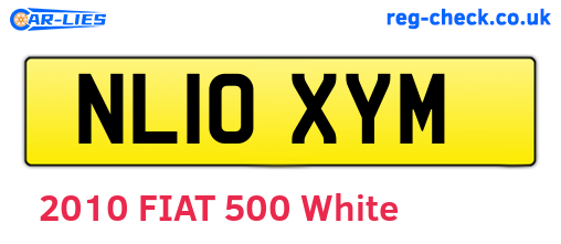 NL10XYM are the vehicle registration plates.
