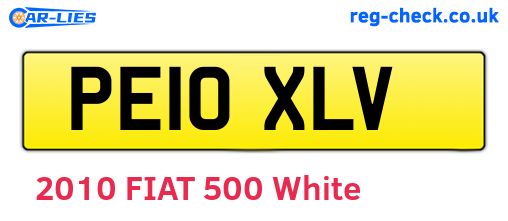 PE10XLV are the vehicle registration plates.