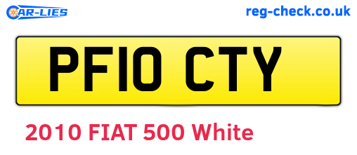 PF10CTY are the vehicle registration plates.