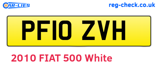 PF10ZVH are the vehicle registration plates.