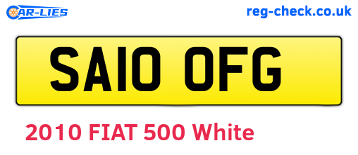 SA10OFG are the vehicle registration plates.