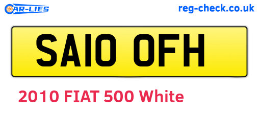 SA10OFH are the vehicle registration plates.