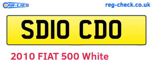SD10CDO are the vehicle registration plates.