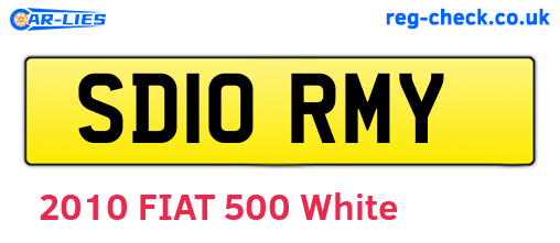 SD10RMY are the vehicle registration plates.