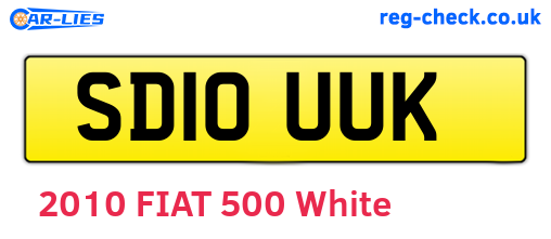 SD10UUK are the vehicle registration plates.
