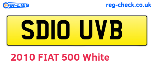 SD10UVB are the vehicle registration plates.