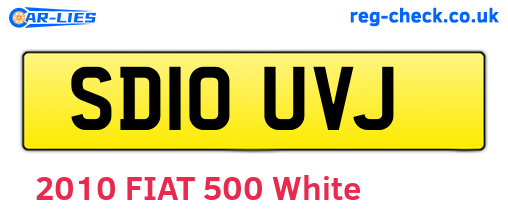 SD10UVJ are the vehicle registration plates.