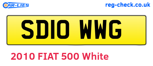 SD10WWG are the vehicle registration plates.