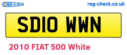 SD10WWN are the vehicle registration plates.