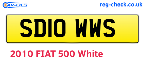 SD10WWS are the vehicle registration plates.
