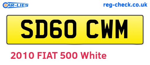 SD60CWM are the vehicle registration plates.