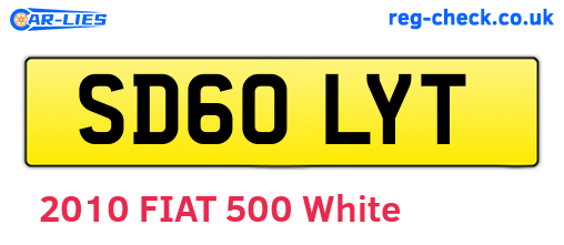 SD60LYT are the vehicle registration plates.
