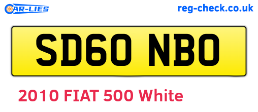 SD60NBO are the vehicle registration plates.