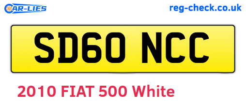 SD60NCC are the vehicle registration plates.