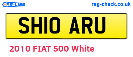 SH10ARU are the vehicle registration plates.