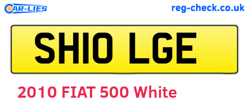 SH10LGE are the vehicle registration plates.